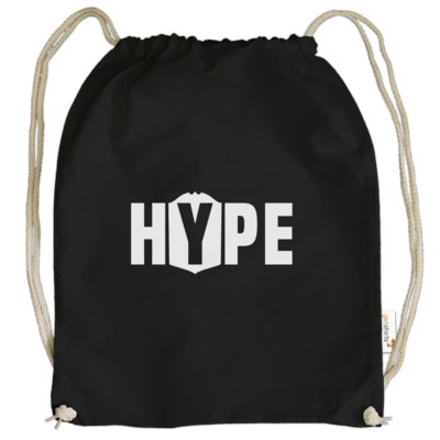 Motiv: Cotton Gymsac - Hype - bestimme auf Wunsch Details wie Produkt, Grösse, Farbe und Position selbst ! Motiv: Cotton Gymsac - Hype