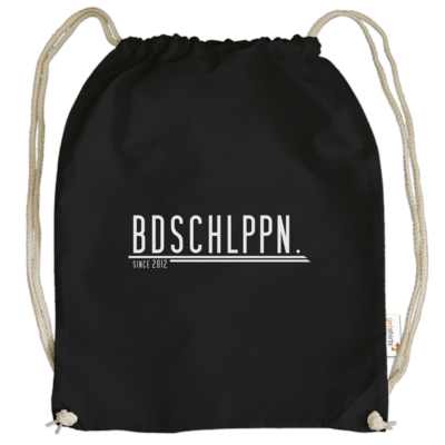 Motiv: Cotton Gymsac - BDSCHLPPN - bestimme auf Wunsch Details wie Produkt, Grösse, Farbe und Position selbst ! Motiv: Cotton Gymsac - BDSCHLPPN