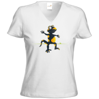 Motiv: T-Shirts Damen V-Neck FAIR WEAR - Willi ohne Schild - bestimme auf Wunsch Details wie Produkt, Grösse, Farbe und Position selbst ! Motiv: T-Shirts Damen V-Neck FAIR WEAR - Willi ohne Schild