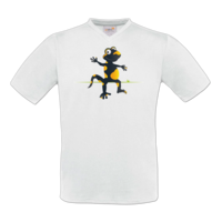 Motiv: T-Shirt V-Neck FAIR WEAR - Willi ohne Schild - bestimme auf Wunsch Details wie Produkt, Grösse, Farbe und Position selbst ! Motiv: T-Shirt V-Neck FAIR WEAR - Willi ohne Schild