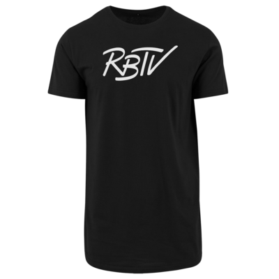 Motiv: Shaped Long Tee - RBTV - Oldschool Logo - bestimme auf Wunsch Details wie Produkt, Grösse, Farbe und Position selbst ! Motiv: Shaped Long Tee - RBTV - Oldschool Logo