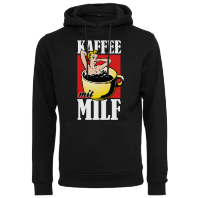 Motiv: Heavy Hoodie - Kaffee mit MILF - bestimme auf Wunsch Details wie Produkt, Grösse, Farbe und Position selbst ! Motiv: Heavy Hoodie - Kaffee mit MILF
