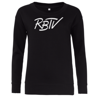 Motiv: Girlie Crew Sweatshirt - RBTV - Oldschool Logo - bestimme auf Wunsch Details wie Produkt, Grösse, Farbe und Position selbst ! Motiv: Girlie Crew Sweatshirt - RBTV - Oldschool Logo