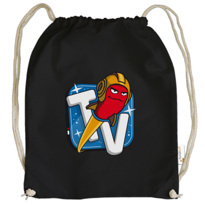 Motiv: Cotton Gymsac - Senderlogo - bestimme auf Wunsch Details wie Produkt, Grösse, Farbe und Position selbst ! Motiv: Cotton Gymsac - Senderlogo