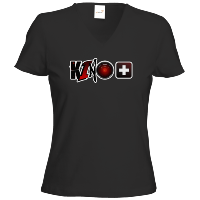 Motiv: T-Shirts Damen V-Neck FAIR WEAR - kino+ - bestimme auf Wunsch Details wie Produkt, Grösse, Farbe und Position selbst ! Motiv: T-Shirts Damen V-Neck FAIR WEAR - kino+
