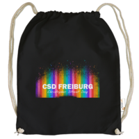 Motiv: Cotton Gymsac - CSD Freiburg Regenbogen - bestimme auf Wunsch Details wie Produkt, Grösse, Farbe und Position selbst ! Motiv: Cotton Gymsac - CSD Freiburg Regenbogen