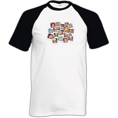 Motiv: TShirt Baseball - Inzaynia - Emotes - bestimme auf Wunsch Details wie Produkt, Grösse, Farbe und Position selbst ! Motiv: TShirt Baseball - Inzaynia - Emotes