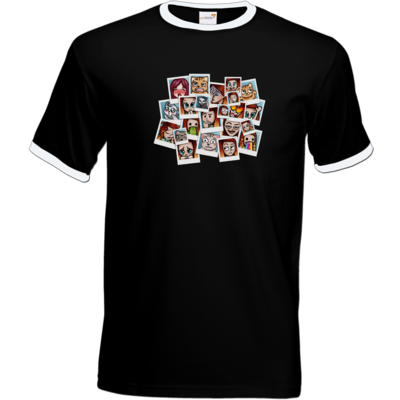 Motiv: T-Shirt Ringer - Inzaynia - Emotes - bestimme auf Wunsch Details wie Produkt, Grösse, Farbe und Position selbst ! Motiv: T-Shirt Ringer - Inzaynia - Emotes