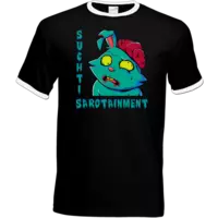 Motiv: T-Shirt Ringer - Suchtihase (STM) - bestimme auf Wunsch Details wie Produkt, Grösse, Farbe und Position selbst ! Motiv: T-Shirt Ringer - Suchtihase (STM)