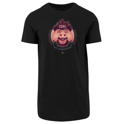 Motiv: Shaped Long Tee - TOPI Wunderschwein - bestimme auf Wunsch Details wie Produkt, Grösse, Farbe und Position selbst ! Motiv: Shaped Long Tee - TOPI Wunderschwein