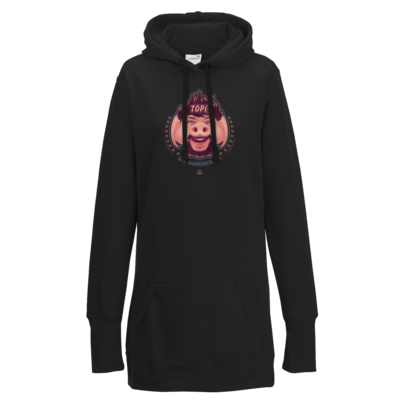 Motiv: Lady Longline Hoodie - TOPI Wunderschwein - bestimme auf Wunsch Details wie Produkt, Grösse, Farbe und Position selbst ! Motiv: Lady Longline Hoodie - TOPI Wunderschwein
