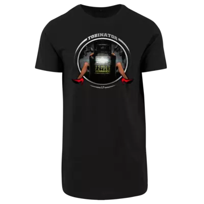 Motiv: Shaped Long Tee - Schildftze - bestimme auf Wunsch Details wie Produkt, Grösse, Farbe und Position selbst ! Motiv: Shaped Long Tee - Schildftze