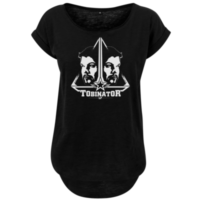 Motiv: Ladies Long Slub Tee - StarBadge - bestimme auf Wunsch Details wie Produkt, Grösse, Farbe und Position selbst ! Motiv: Ladies Long Slub Tee - StarBadge