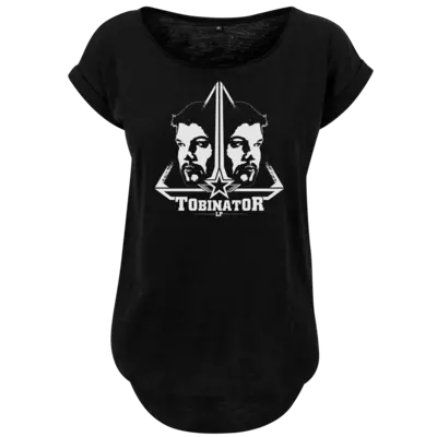 Motiv: Ladies Long Slub Tee - StarBadge - bestimme auf Wunsch Details wie Produkt, Grösse, Farbe und Position selbst ! Motiv: Ladies Long Slub Tee - StarBadge