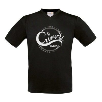 Motiv: T-Shirt V-Neck FAIR WEAR - Ey Curry Maaan - bestimme auf Wunsch Details wie Produkt, Grösse, Farbe und Position selbst ! Motiv: T-Shirt V-Neck FAIR WEAR - Ey Curry Maaan