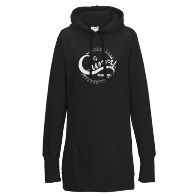 Motiv: Lady Longline Hoodie - Ey Curry Maaan - bestimme auf Wunsch Details wie Produkt, Grösse, Farbe und Position selbst ! Motiv: Lady Longline Hoodie - Ey Curry Maaan