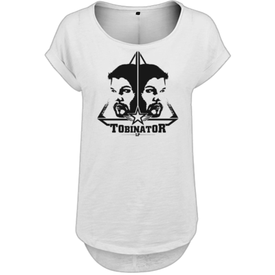 Motiv: Ladies Long Slub Tee - StarBadge dark - bestimme auf Wunsch Details wie Produkt, Grösse, Farbe und Position selbst ! Motiv: Ladies Long Slub Tee - StarBadge dark
