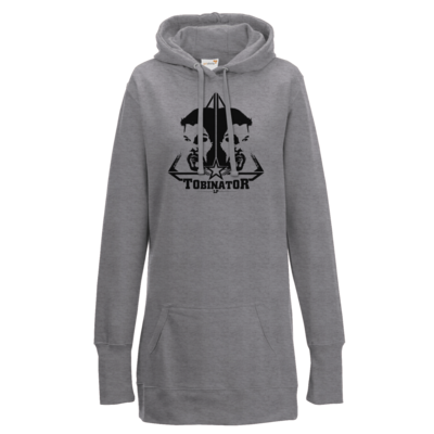 Motiv: Lady Longline Hoodie - StarBadge dark - bestimme auf Wunsch Details wie Produkt, Grösse, Farbe und Position selbst ! Motiv: Lady Longline Hoodie - StarBadge dark