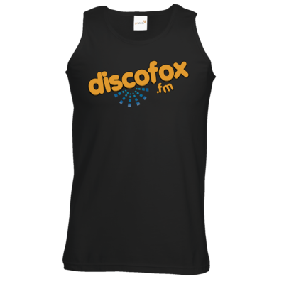Motiv: Athletic Vest - Discofox FM - Logo XL - bestimme auf Wunsch Details wie Produkt, Grösse, Farbe und Position selbst ! Motiv: Athletic Vest - Discofox FM - Logo XL