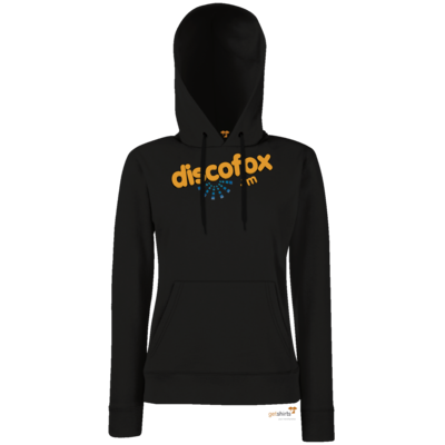 Motiv: Hoodie Damen Classic - Discofox FM - Logo XL - bestimme auf Wunsch Details wie Produkt, Grösse, Farbe und Position selbst ! Motiv: Hoodie Damen Classic - Discofox FM - Logo XL