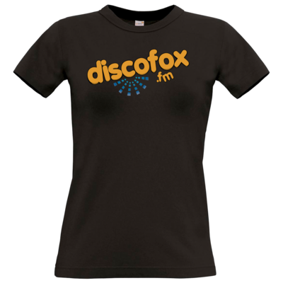 Motiv: T-Shirt Damen Premium FAIR WEAR - Discofox FM - Logo XL - bestimme auf Wunsch Details wie Produkt, Grösse, Farbe und Position selbst ! Motiv: T-Shirt Damen Premium FAIR WEAR - Discofox FM - Logo XL