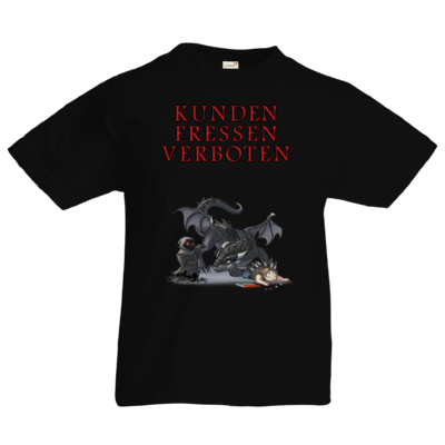 Motiv: Kids T-Shirt Premium FAIR WEAR - Ulisses - Kunden fressen verboten - bestimme auf Wunsch Details wie Produkt, Grösse, Farbe und Position selbst ! Motiv: Kids T-Shirt Premium FAIR WEAR - Ulisses - Kunden fressen verboten