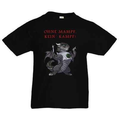 Motiv: Kids T-Shirt Premium FAIR WEAR - Ulisses - Ohne Mampf kein Kampf - bestimme auf Wunsch Details wie Produkt, Grösse, Farbe und Position selbst ! Motiv: Kids T-Shirt Premium FAIR WEAR - Ulisses - Ohne Mampf kein Kampf