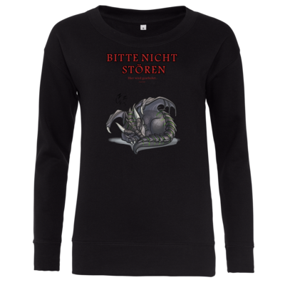 Motiv: Girlie Crew Sweatshirt - Ulisses - Bitte nicht stören - bestimme auf Wunsch Details wie Produkt, Grösse, Farbe und Position selbst ! Motiv: Girlie Crew Sweatshirt - Ulisses - Bitte nicht stören