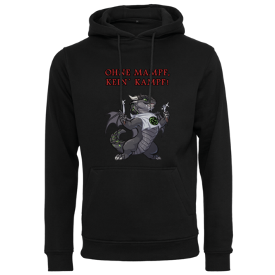 Motiv: Heavy Hoodie - Ulisses - Ohne Mampf kein Kampf - bestimme auf Wunsch Details wie Produkt, Grösse, Farbe und Position selbst ! Motiv: Heavy Hoodie - Ulisses - Ohne Mampf kein Kampf