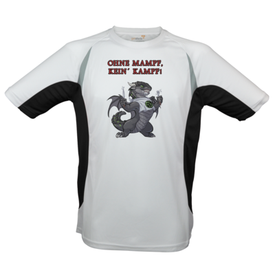 Motiv: Laufshirt Running T - Ulisses - Ohne Mampf kein Kampf - bestimme auf Wunsch Details wie Produkt, Grösse, Farbe und Position selbst ! Motiv: Laufshirt Running T - Ulisses - Ohne Mampf kein Kampf