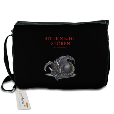 Motiv: Schultertasche - Ulisses - Bitte nicht stören - bestimme auf Wunsch Details wie Produkt, Grösse, Farbe und Position selbst ! Motiv: Schultertasche - Ulisses - Bitte nicht stören