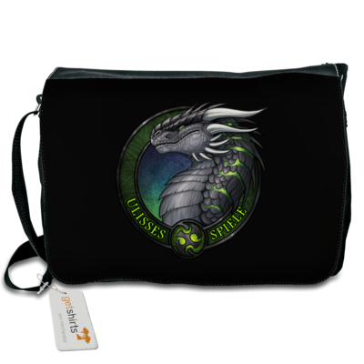 Motiv: Schultertasche - Ulisses - Logo Ulisses-Spiele - bestimme auf Wunsch Details wie Produkt, Grösse, Farbe und Position selbst ! Motiv: Schultertasche - Ulisses - Logo Ulisses-Spiele
