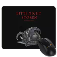 Motiv: Mousepad Textil - Ulisses - Bitte nicht stören - bestimme auf Wunsch Details wie Produkt, Grösse, Farbe und Position selbst ! Motiv: Mousepad Textil - Ulisses - Bitte nicht stören