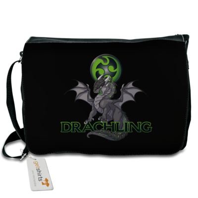 Motiv: Schultertasche - Ulisses - Drachling - bestimme auf Wunsch Details wie Produkt, Grösse, Farbe und Position selbst ! Motiv: Schultertasche - Ulisses - Drachling