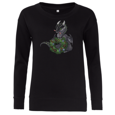 Motiv: Girlie Crew Sweatshirt - Ulisses - Chibi - Weihnachtsmotiv 2 - bestimme auf Wunsch Details wie Produkt, Grösse, Farbe und Position selbst ! Motiv: Girlie Crew Sweatshirt - Ulisses - Chibi - Weihnachtsmotiv 2