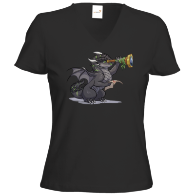 Motiv: T-Shirts Damen V-Neck FAIR WEAR - Ulisses - Chibi - Teaser - bestimme auf Wunsch Details wie Produkt, Grösse, Farbe und Position selbst ! Motiv: T-Shirts Damen V-Neck FAIR WEAR - Ulisses - Chibi - Teaser