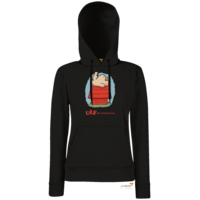 Motiv: Hoodie Damen Classic - ULF der faule Hund - bestimme auf Wunsch Details wie Produkt, Grösse, Farbe und Position selbst ! Motiv: Hoodie Damen Classic - ULF der faule Hund