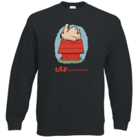 Motiv: Sweatshirt Classic - ULF der faule Hund - bestimme auf Wunsch Details wie Produkt, Grösse, Farbe und Position selbst ! Motiv: Sweatshirt Classic - ULF der faule Hund