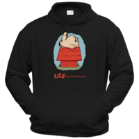 Motiv: Hoodie Classic - ULF der faule Hund - bestimme auf Wunsch Details wie Produkt, Grösse, Farbe und Position selbst ! Motiv: Hoodie Classic - ULF der faule Hund