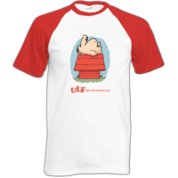 Motiv: Baseball-T FAIR WEAR - ULF der faule Hund - bestimme auf Wunsch Details wie Produkt, Grösse, Farbe und Position selbst ! Motiv: Baseball-T FAIR WEAR - ULF der faule Hund
