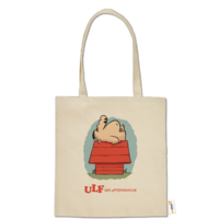 Motiv: Baumwolltasche - ULF der faule Hund - bestimme auf Wunsch Details wie Produkt, Grösse, Farbe und Position selbst ! Motiv: Baumwolltasche - ULF der faule Hund