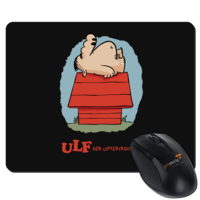 Motiv: Mousepad Textil - ULF der faule Hund - bestimme auf Wunsch Details wie Produkt, Grösse, Farbe und Position selbst ! Motiv: Mousepad Textil - ULF der faule Hund