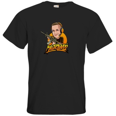 Motiv: T-Shirt Premium FAIR WEAR - Macho - Shots Fired - bestimme auf Wunsch Details wie Produkt, Grösse, Farbe und Position selbst ! Motiv: T-Shirt Premium FAIR WEAR - Macho - Shots Fired