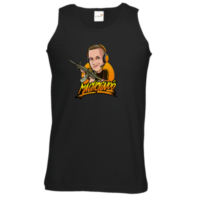 Motiv: Athletic Vest - Macho - Shots Fired - bestimme auf Wunsch Details wie Produkt, Grösse, Farbe und Position selbst ! Motiv: Athletic Vest - Macho - Shots Fired