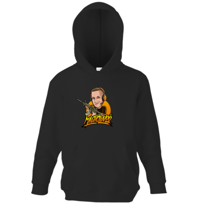 Motiv: Kids Hooded Sweat - Macho - Shots Fired - bestimme auf Wunsch Details wie Produkt, Grösse, Farbe und Position selbst ! Motiv: Kids Hooded Sweat - Macho - Shots Fired