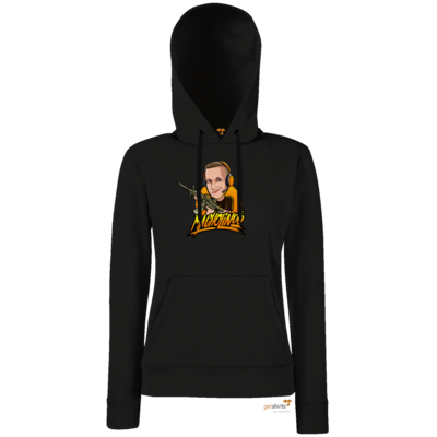 Motiv: Hoodie Damen Classic - Macho - Shots Fired - bestimme auf Wunsch Details wie Produkt, Grösse, Farbe und Position selbst ! Motiv: Hoodie Damen Classic - Macho - Shots Fired