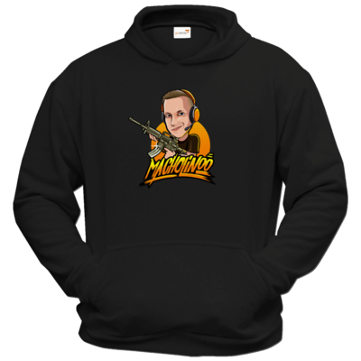 Motiv: Hoodie Classic - Macho - Shots Fired - bestimme auf Wunsch Details wie Produkt, Grösse, Farbe und Position selbst ! Motiv: Hoodie Classic - Macho - Shots Fired