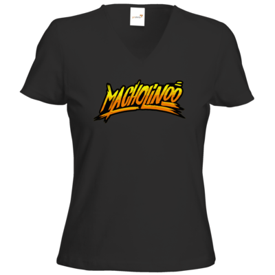 Motiv: T-Shirts Damen V-Neck FAIR WEAR - Macho - Tag - bestimme auf Wunsch Details wie Produkt, Grösse, Farbe und Position selbst ! Motiv: T-Shirts Damen V-Neck FAIR WEAR - Macho - Tag