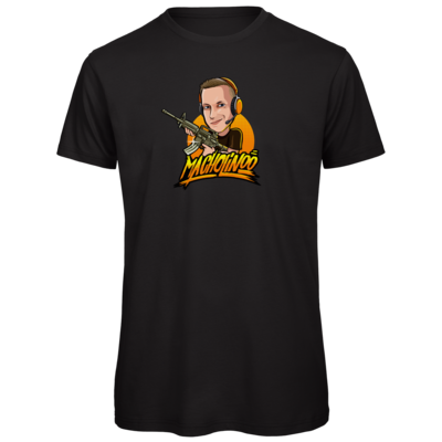 Motiv: Organic T-Shirt - Macho - Shots Fired - bestimme auf Wunsch Details wie Produkt, Grösse, Farbe und Position selbst ! Motiv: Organic T-Shirt - Macho - Shots Fired