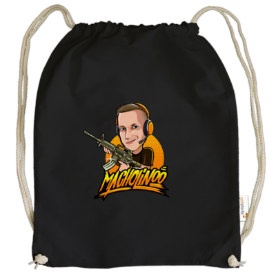 Motiv: Cotton Gymsac - Macho - Shots Fired - bestimme auf Wunsch Details wie Produkt, Grösse, Farbe und Position selbst ! Motiv: Cotton Gymsac - Macho - Shots Fired
